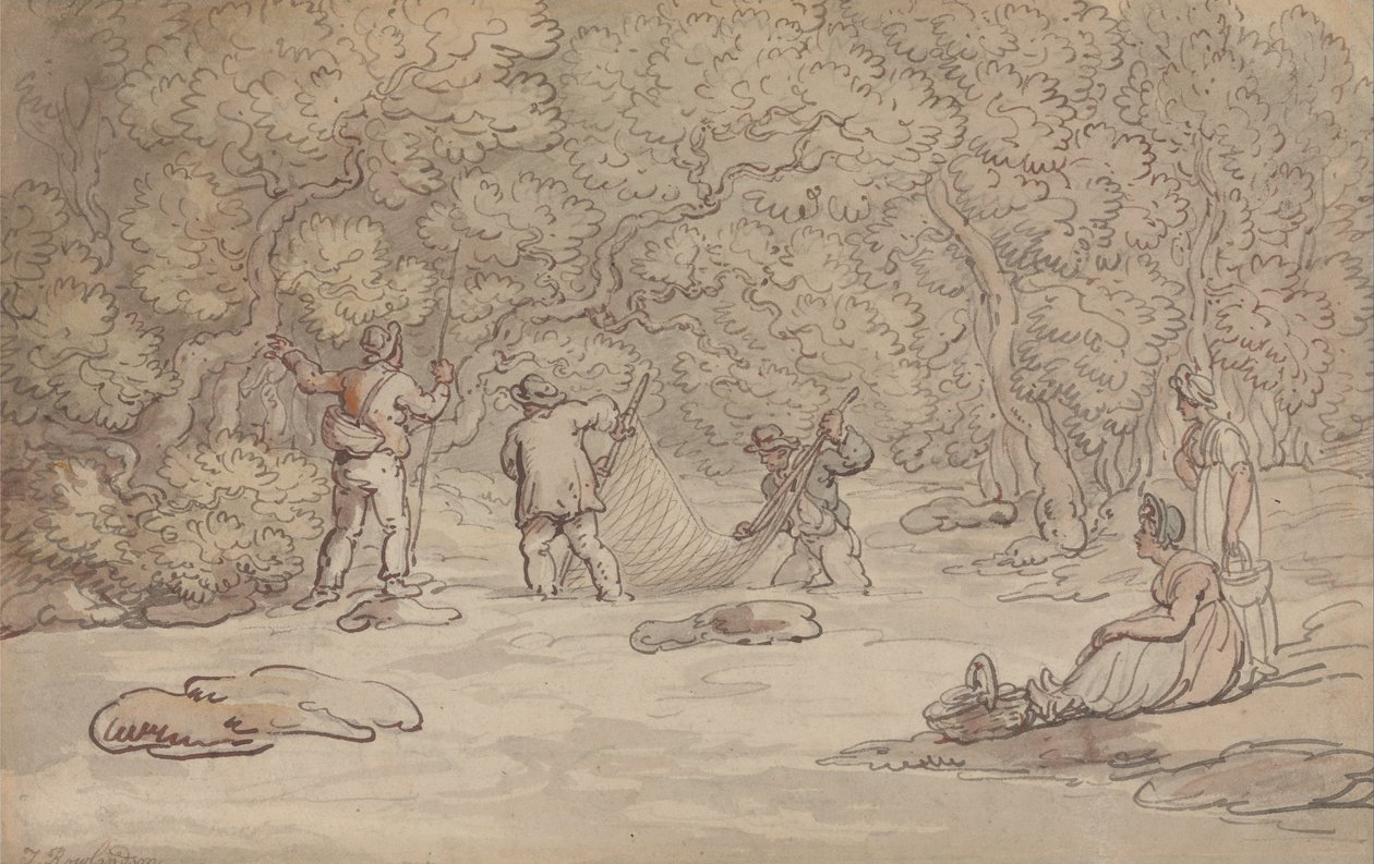 Pesca al salmone da Thomas Rowlandson