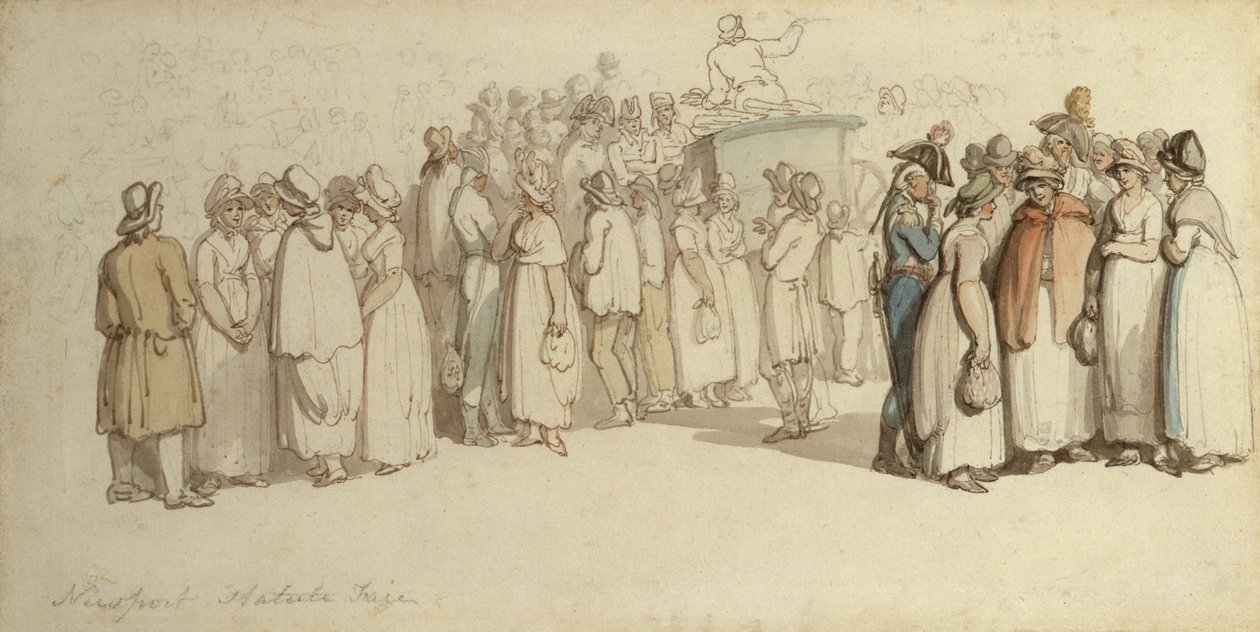 Fiera dello Statuto di Newport da Thomas Rowlandson