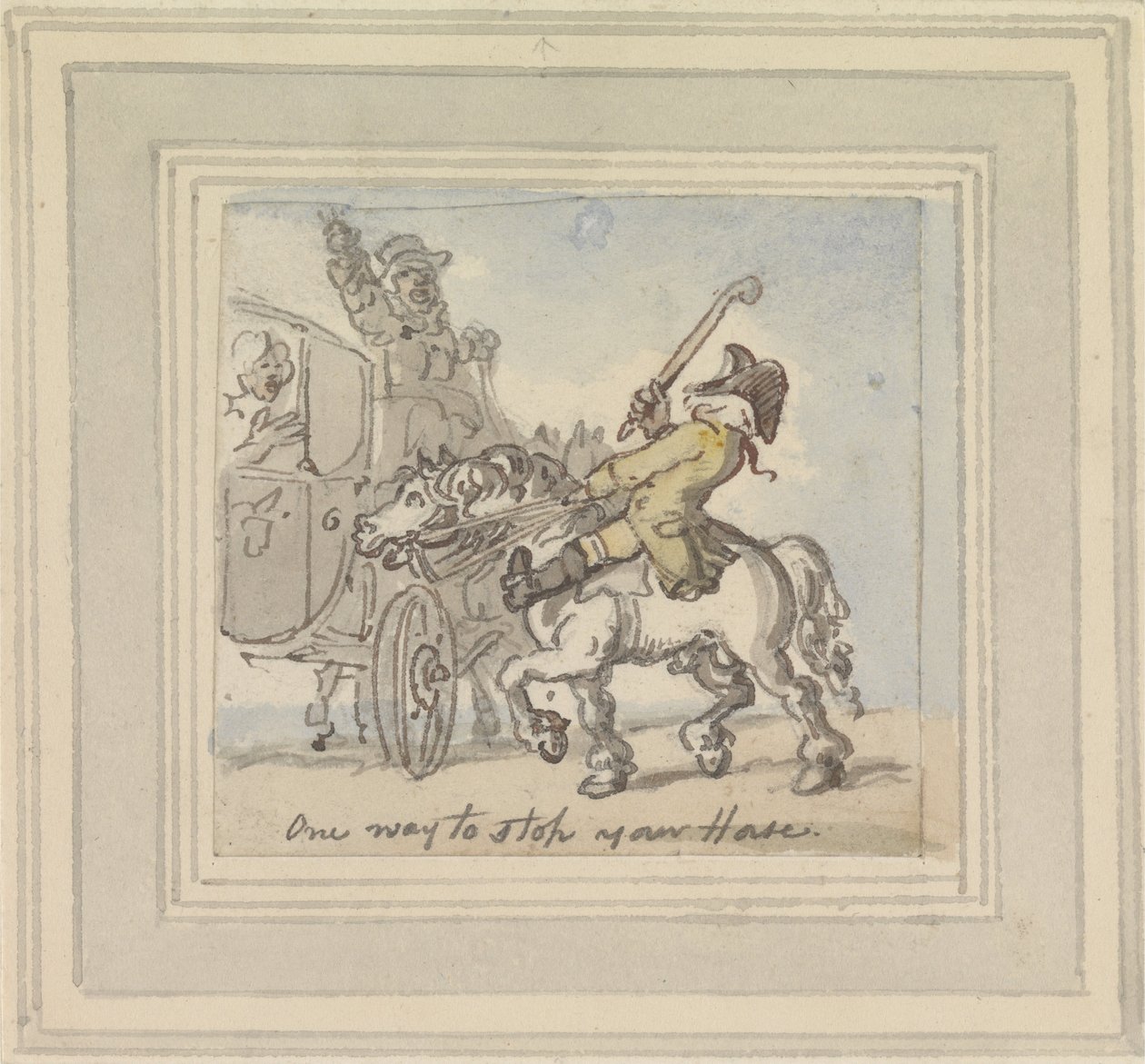 Un modo per fermare il tuo cavallo da Thomas Rowlandson