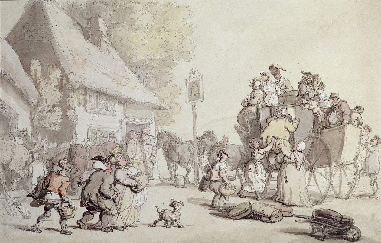 Fuori dalla locanda da Thomas Rowlandson