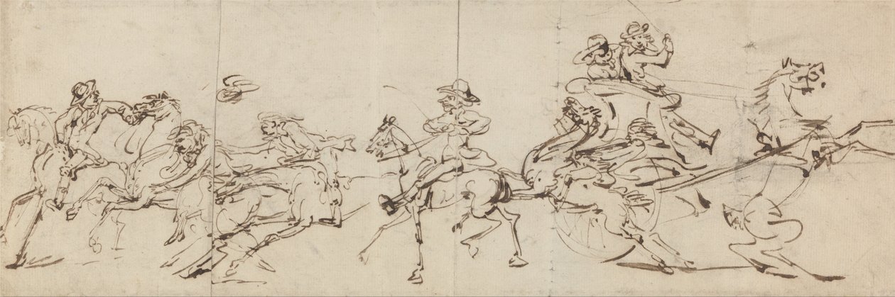 Incidenti di equitazione e guida da Thomas Rowlandson
