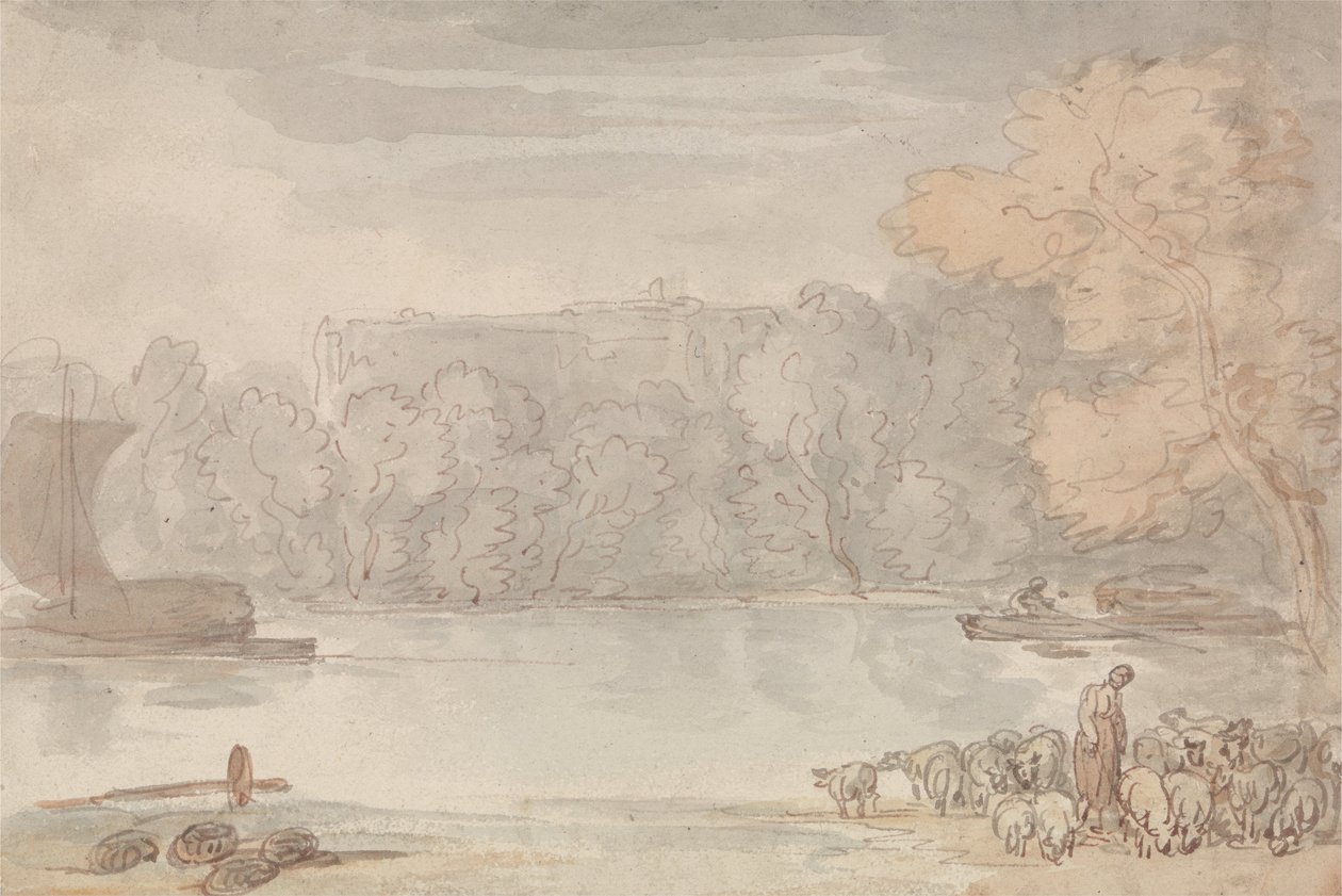 Scena fluviale (Il Tamigi a Eton) da Thomas Rowlandson