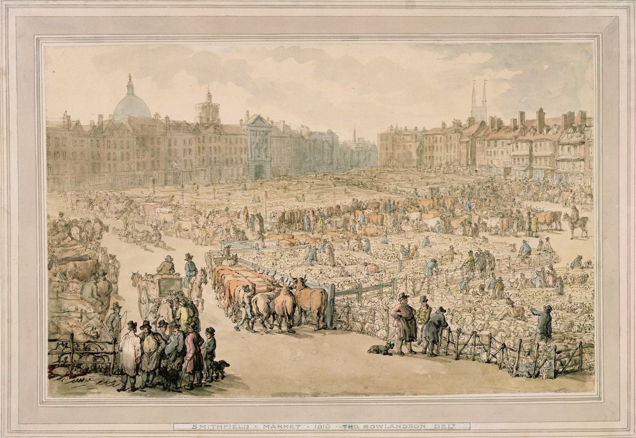 Mercato di Smithfield, 1810 da Thomas Rowlandson