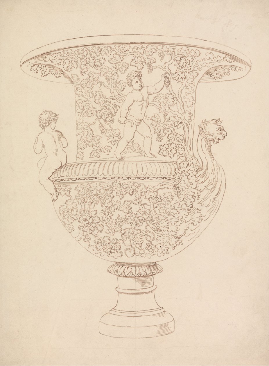 Studio di un vaso da Thomas Rowlandson