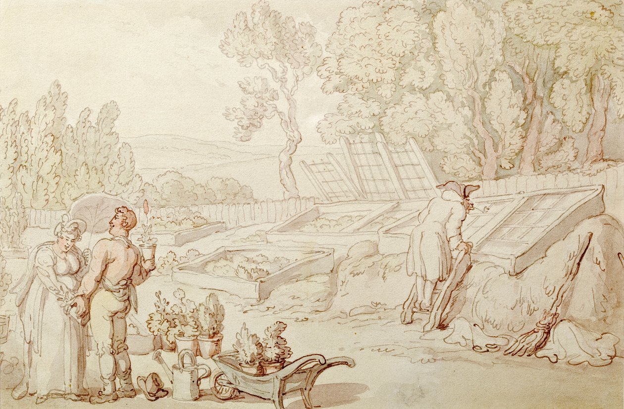 Il giardiniere amoroso da Thomas Rowlandson