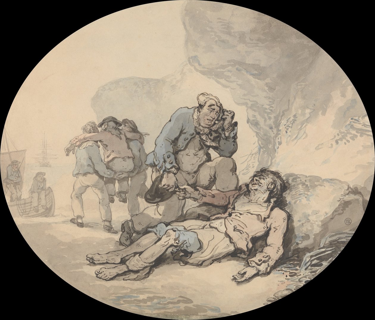 Il marinaio morente da Thomas Rowlandson