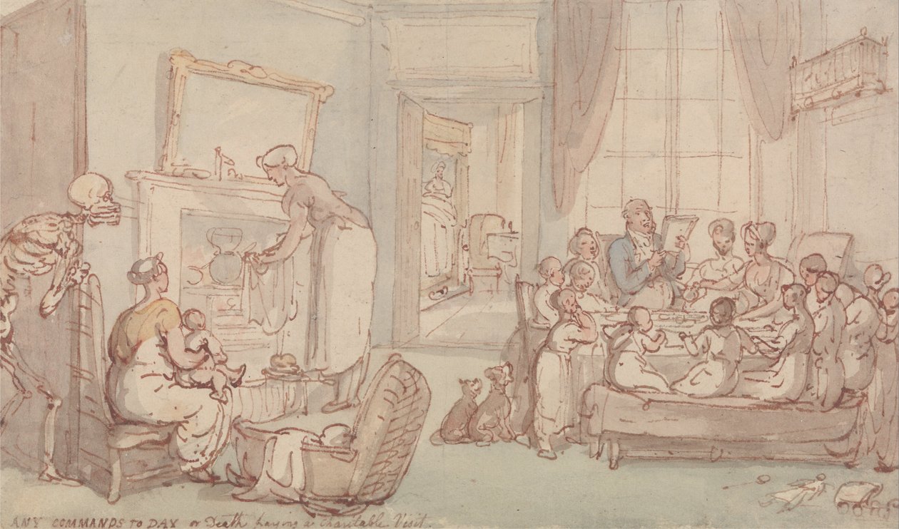La famiglia dei bambini da Thomas Rowlandson