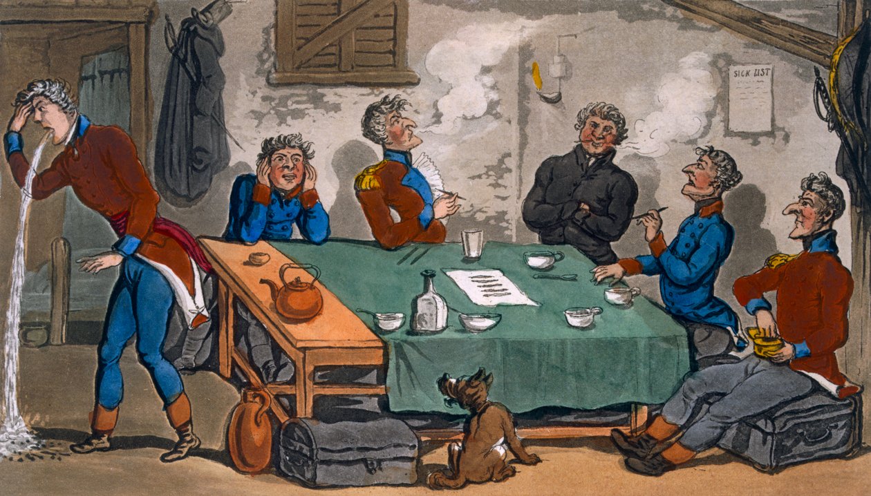 Le avventure militari di Johnny Newcombe, con un resoconto della sua campagna nella penisola e a Pall Mall, 1816 da Thomas Rowlandson