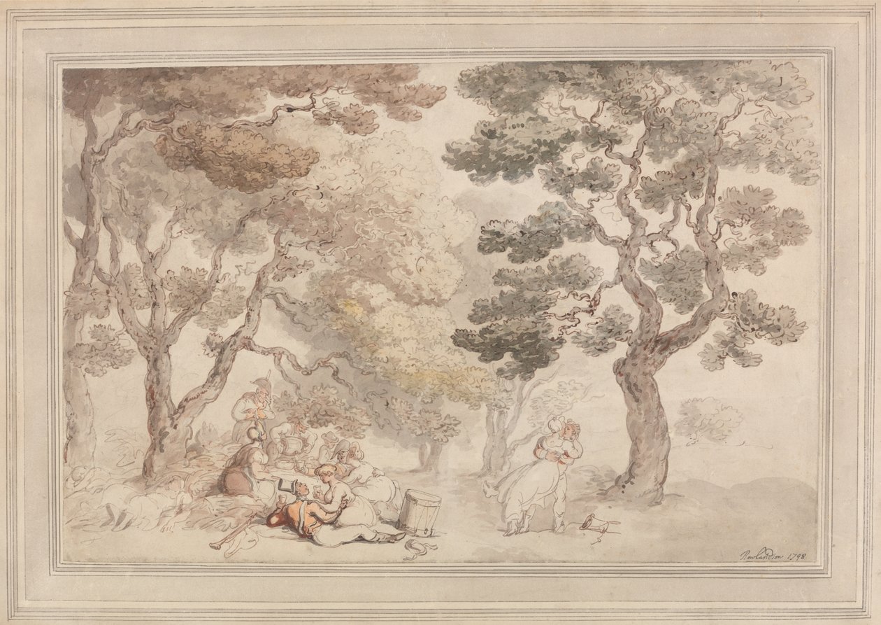 Il picnic da Thomas Rowlandson