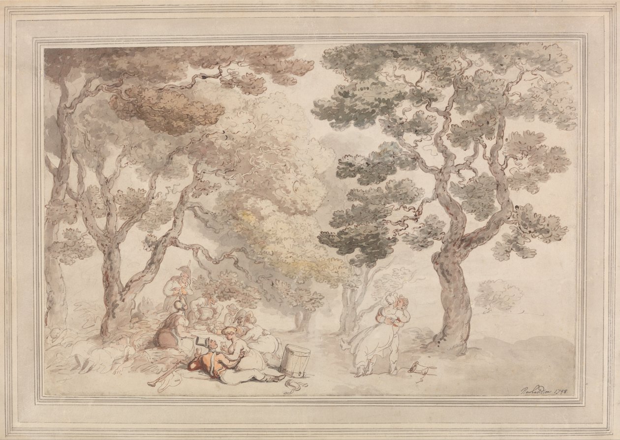 Il picnic da Thomas Rowlandson