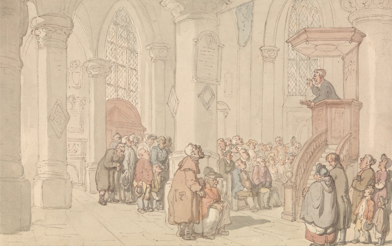 Il predicatore da Thomas Rowlandson