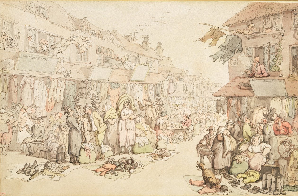 Il mercato delle cianfrusaglie da Thomas Rowlandson