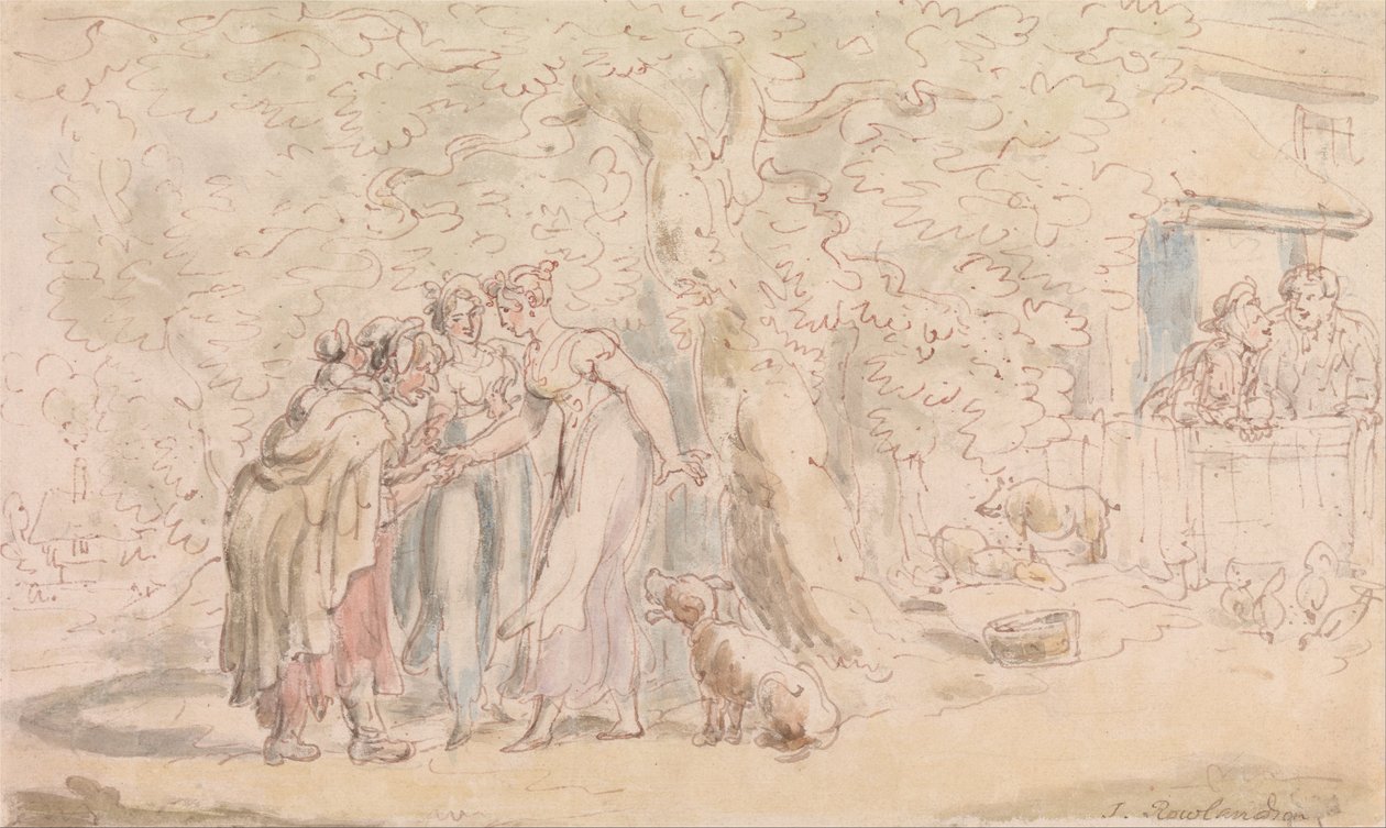 Il vicario di Wakefield: predizione del futuro da Thomas Rowlandson