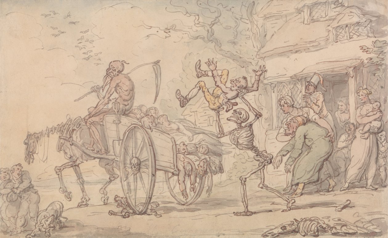 Tempo e Morte e Goody Barton da Thomas Rowlandson