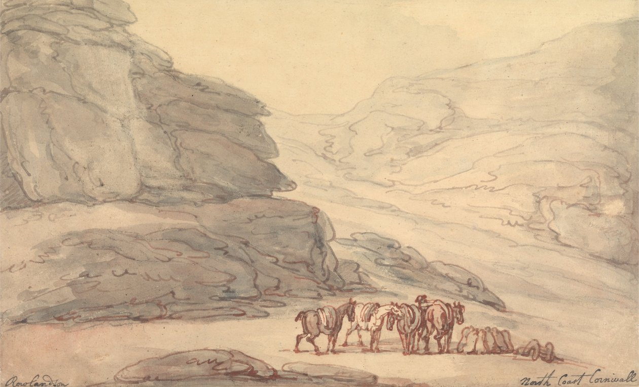 Valle delle pietre, Lynton, Devon da Thomas Rowlandson