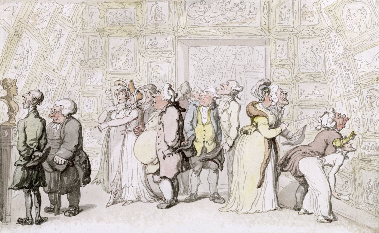 Visione alla Royal Academy, c.1815 da Thomas Rowlandson