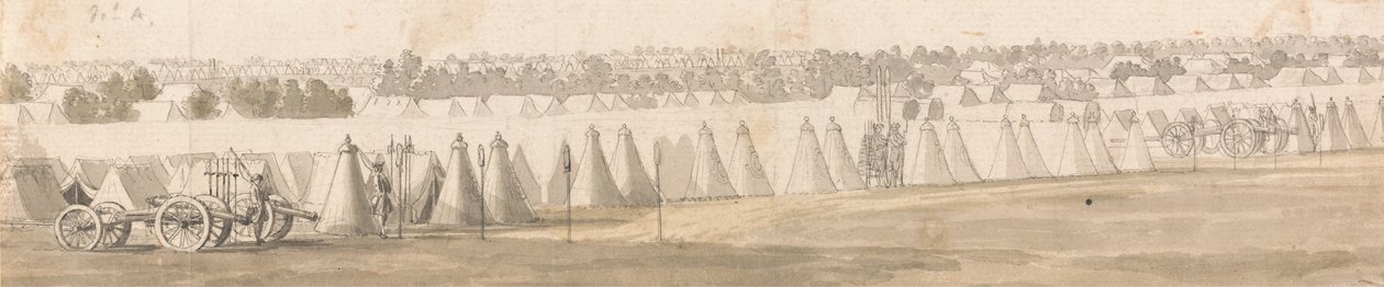 Un accampamento nelle Fiandre da Thomas Sandby