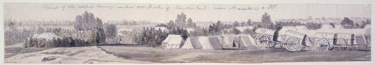Accampamento a Maastricht, 1747 da Thomas Sandby