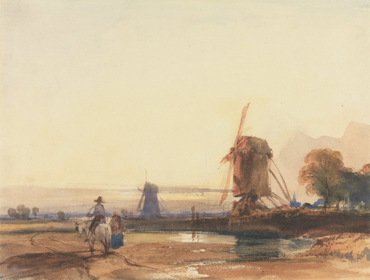 Paesaggio con mulini a vento da Thomas Shotter Boys
