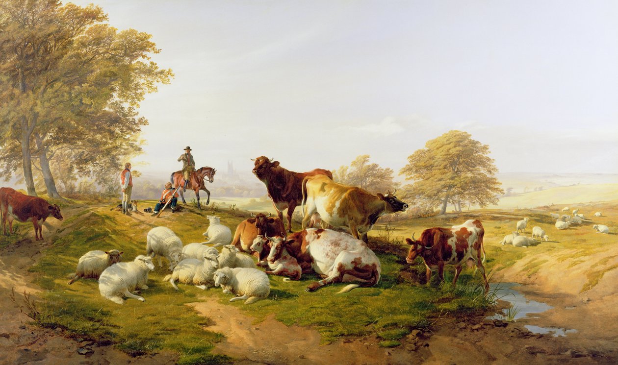 Un riposo serale da Thomas Sidney Cooper