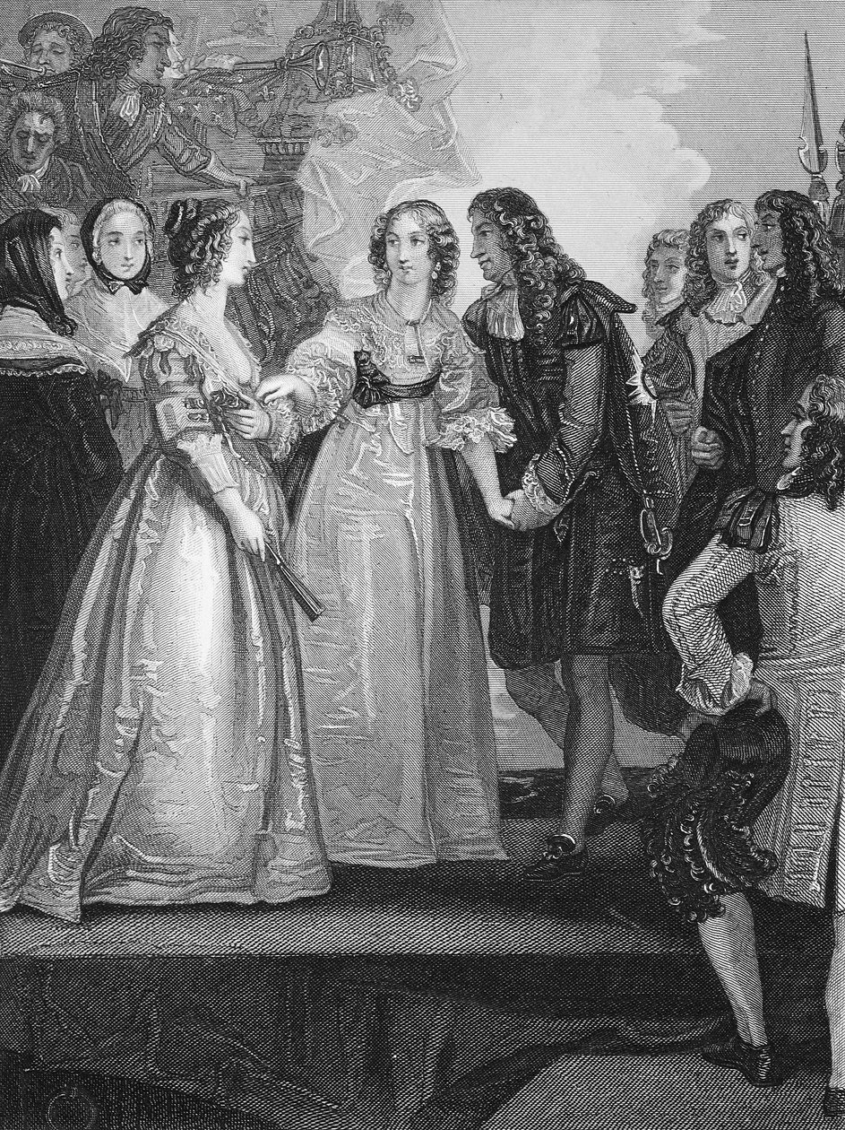 Carlo II che riceve la duchessa d