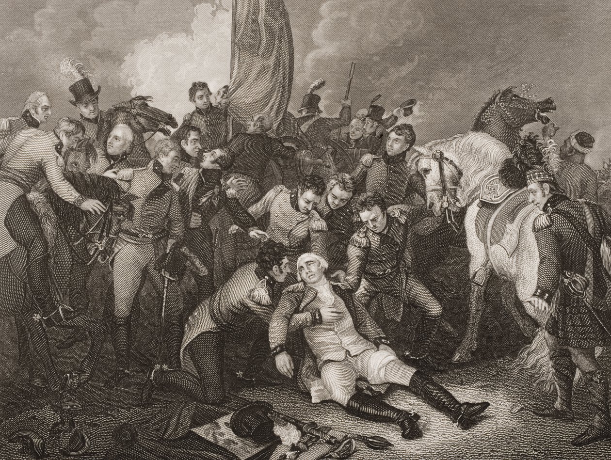 La morte del generale Sir Ralph Abercromby, illustrazione da 