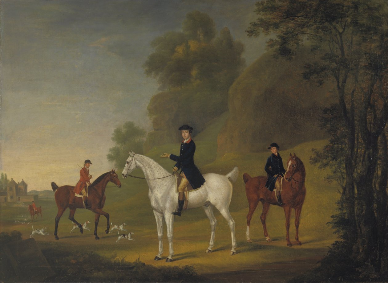 Lord Bulkeley e i suoi segugi, il suo cacciatore John Wells e il frustatore R. Jennings da Thomas Stringer