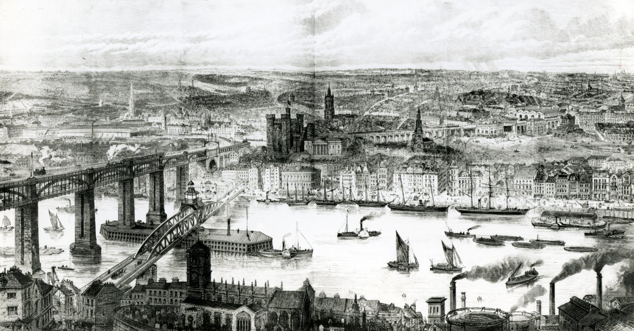 Newcastle upon Tyne, illustrazione da 