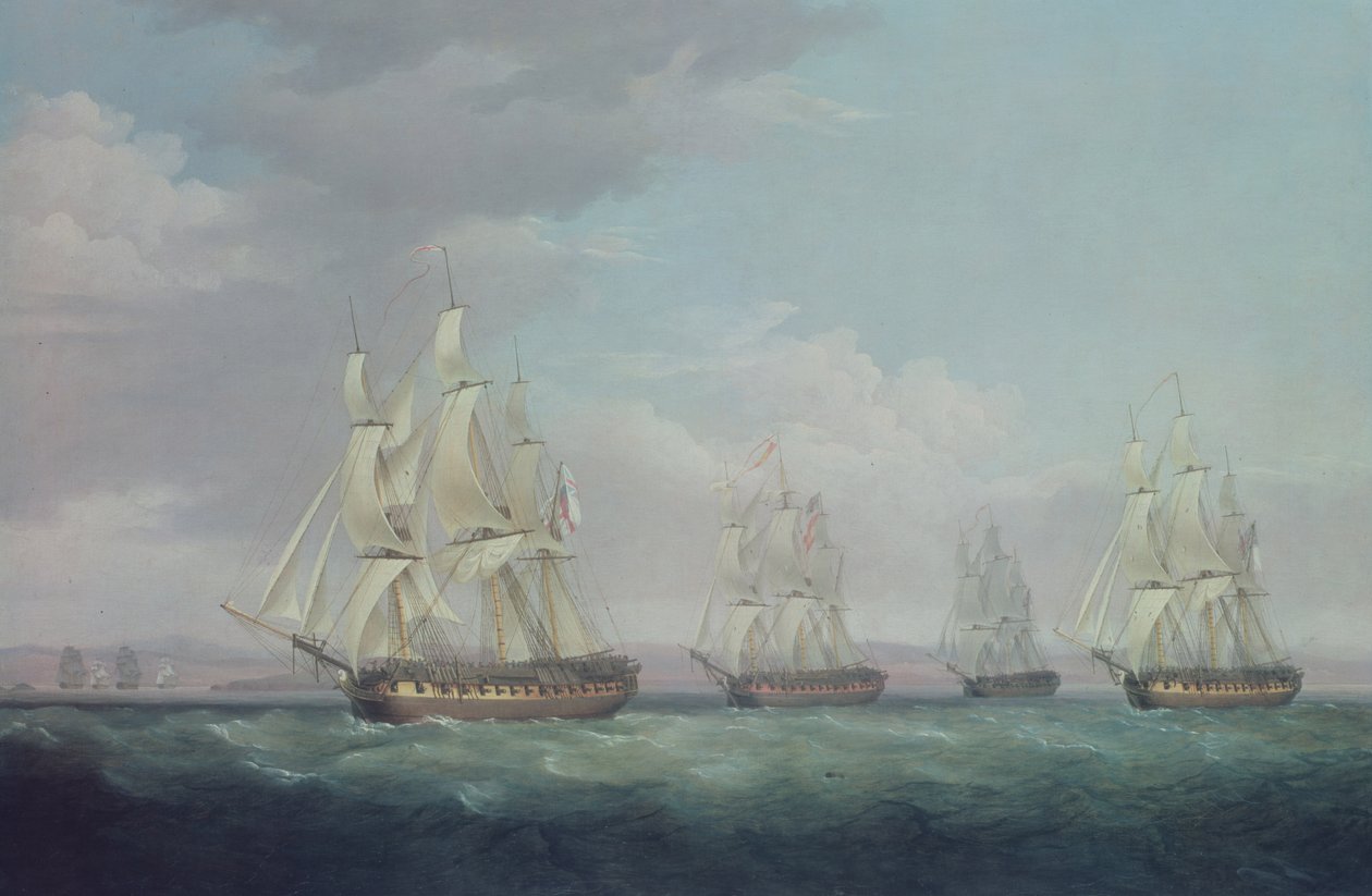 La cattura della Santa Brigida, 1799 da Thomas Whitcombe