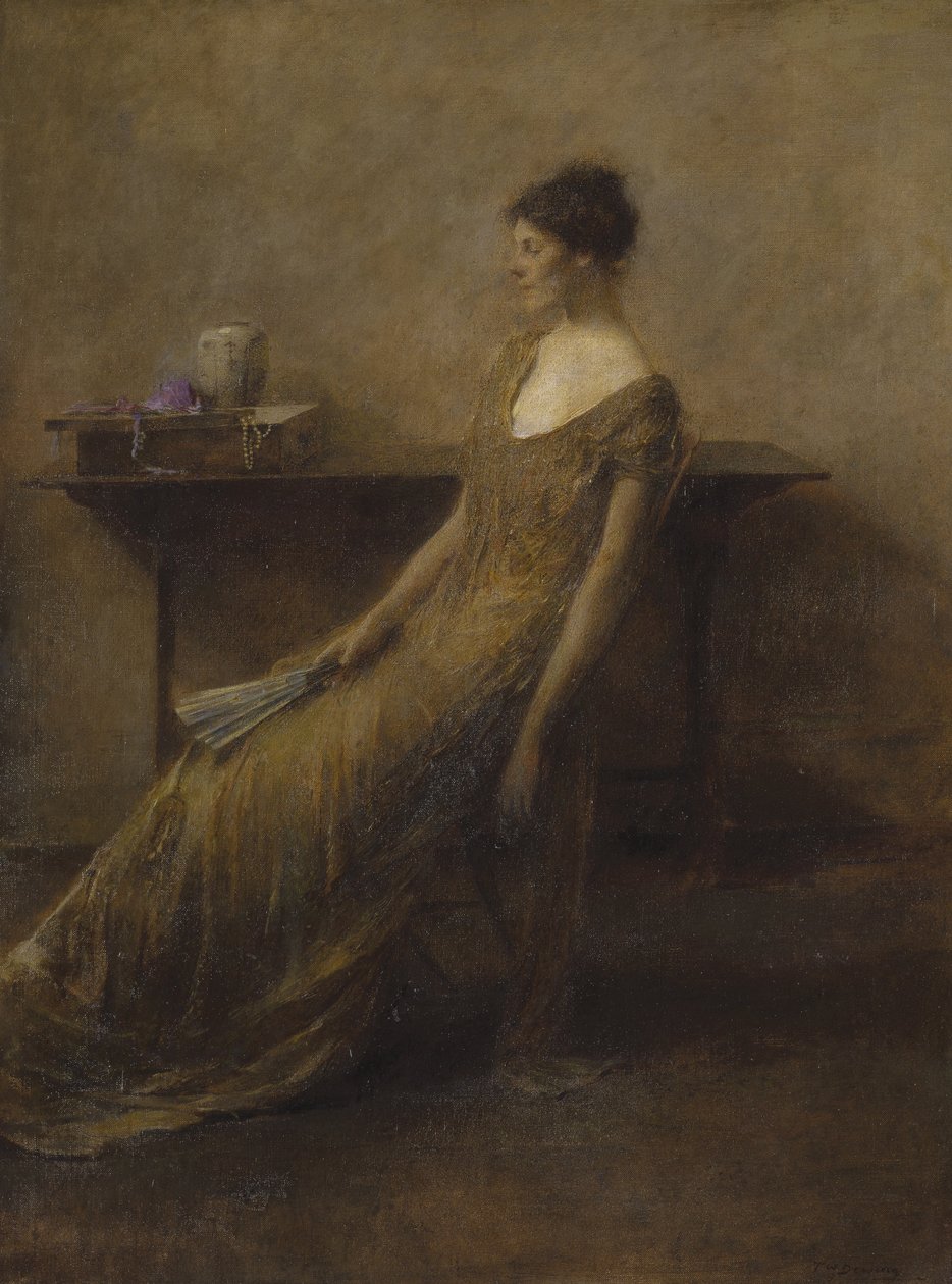 La signora in oro da Thomas Wilmer Dewing
