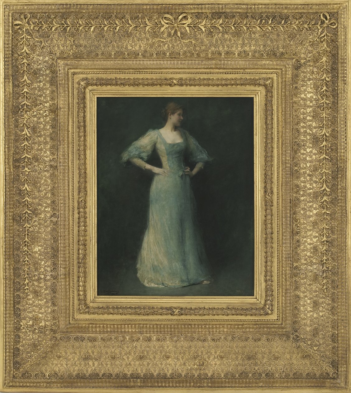 Il vestito blu, 1892 da Thomas Wilmer Dewing