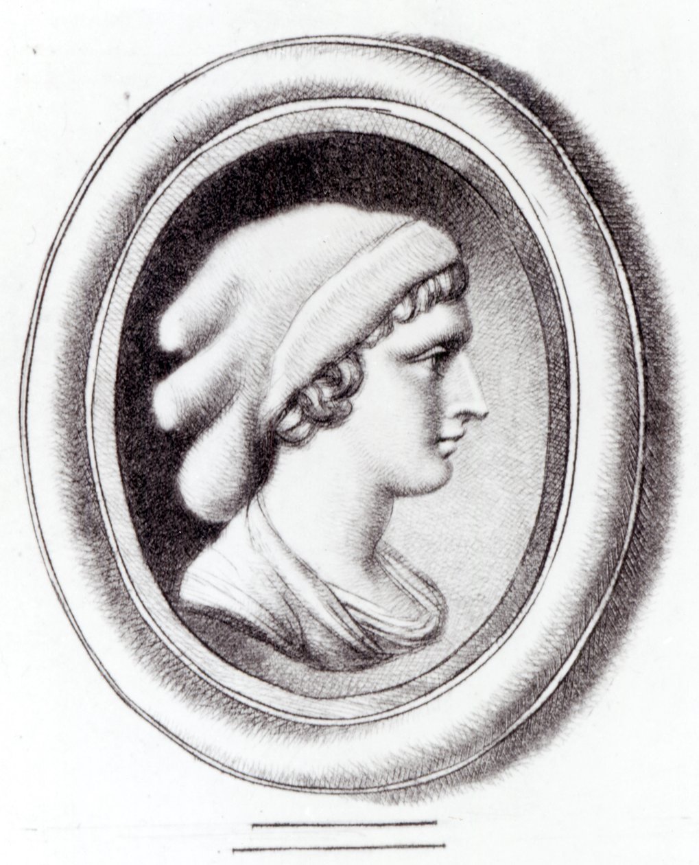 Ritratto di Saffo da Thomas Worlidge