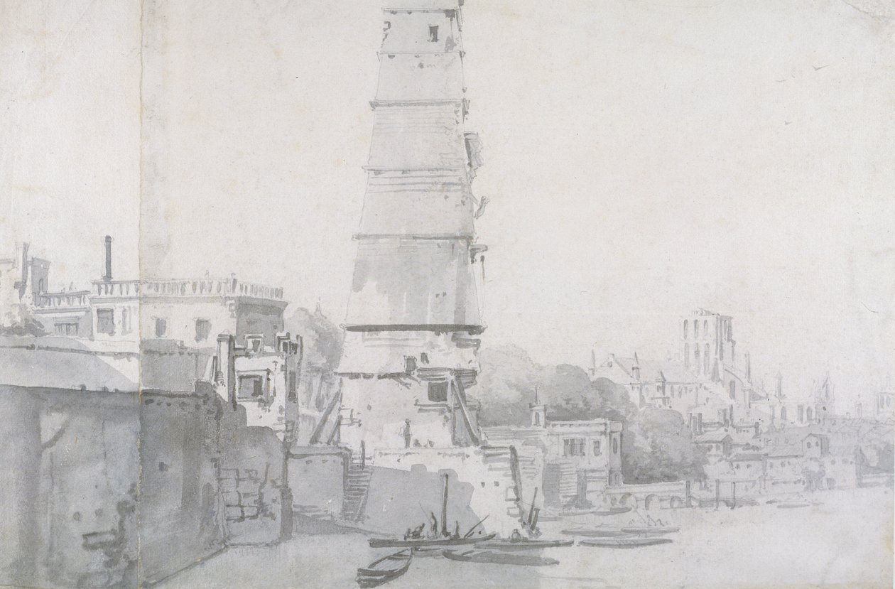 Vista della Waterhouse e della vecchia St Paul