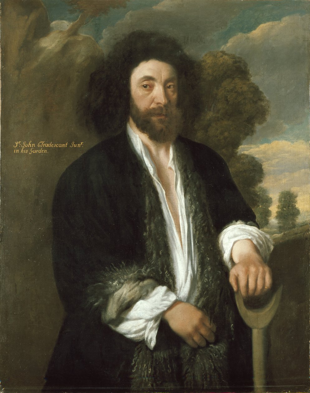 John Tradescant il Giovane come Giardiniere, XVII secolo da Thomas de Critz