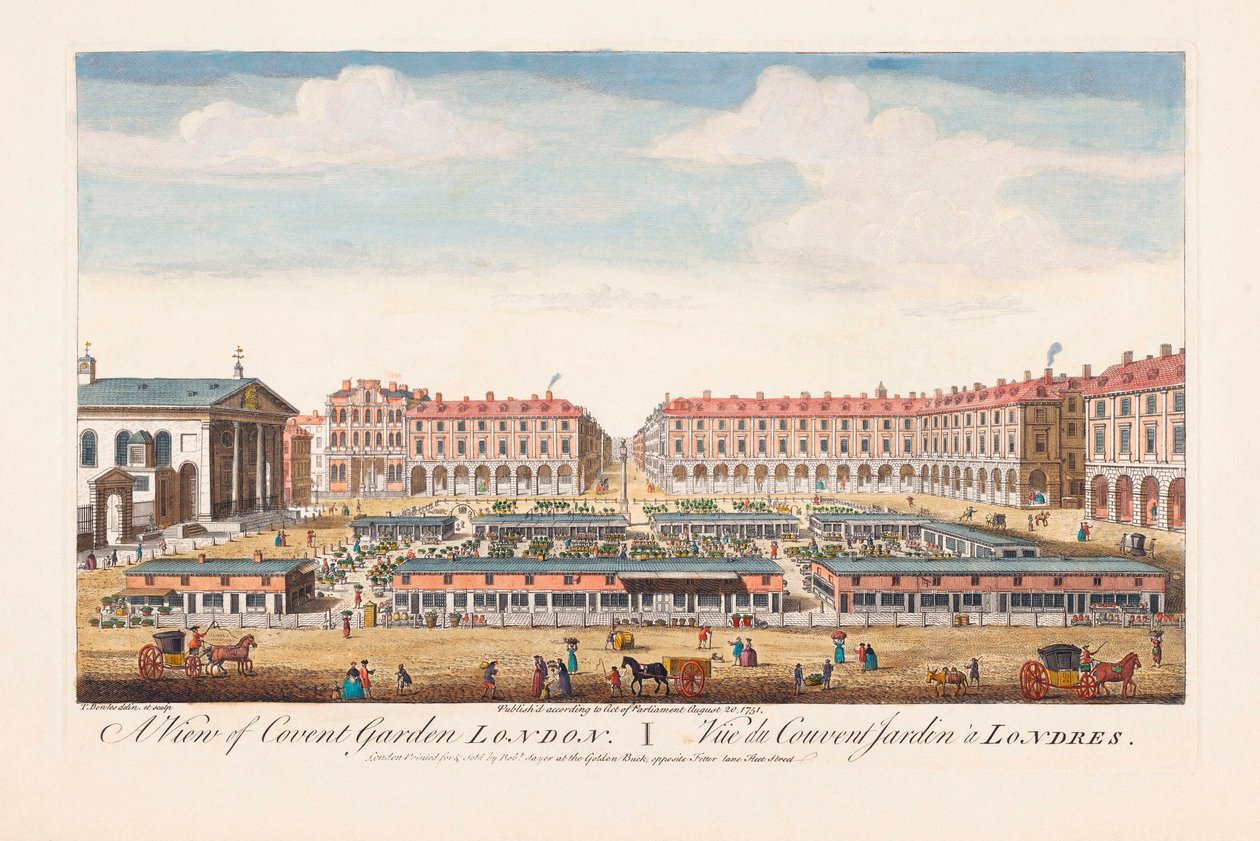Veduta di Covent Garden, Londra da Thomas (after) Bowles