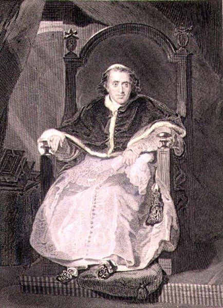 Il Pontefice Romano, Pio VII (Luigi Barnaba Chiaramonti) inciso da Samuel Freeman da Thomas (after) Lawrence