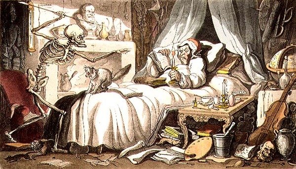 "Fungus, alla fine, riesce a mettere/La freccia della Morte nel suo armadio", da 