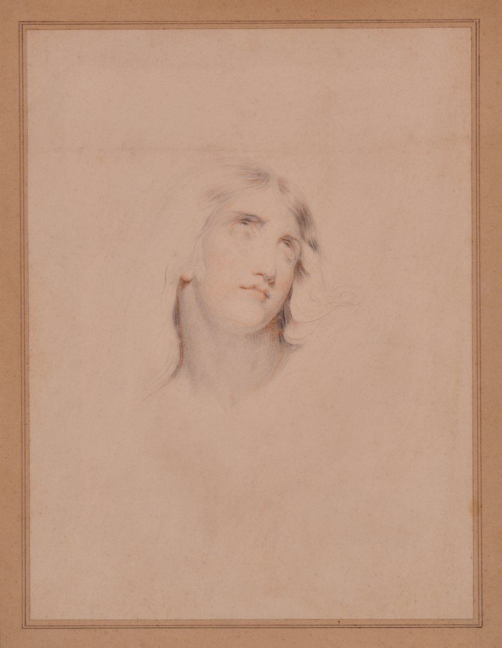 Testa di un giovane in estasi da Thomas (attr. to) Lawrence