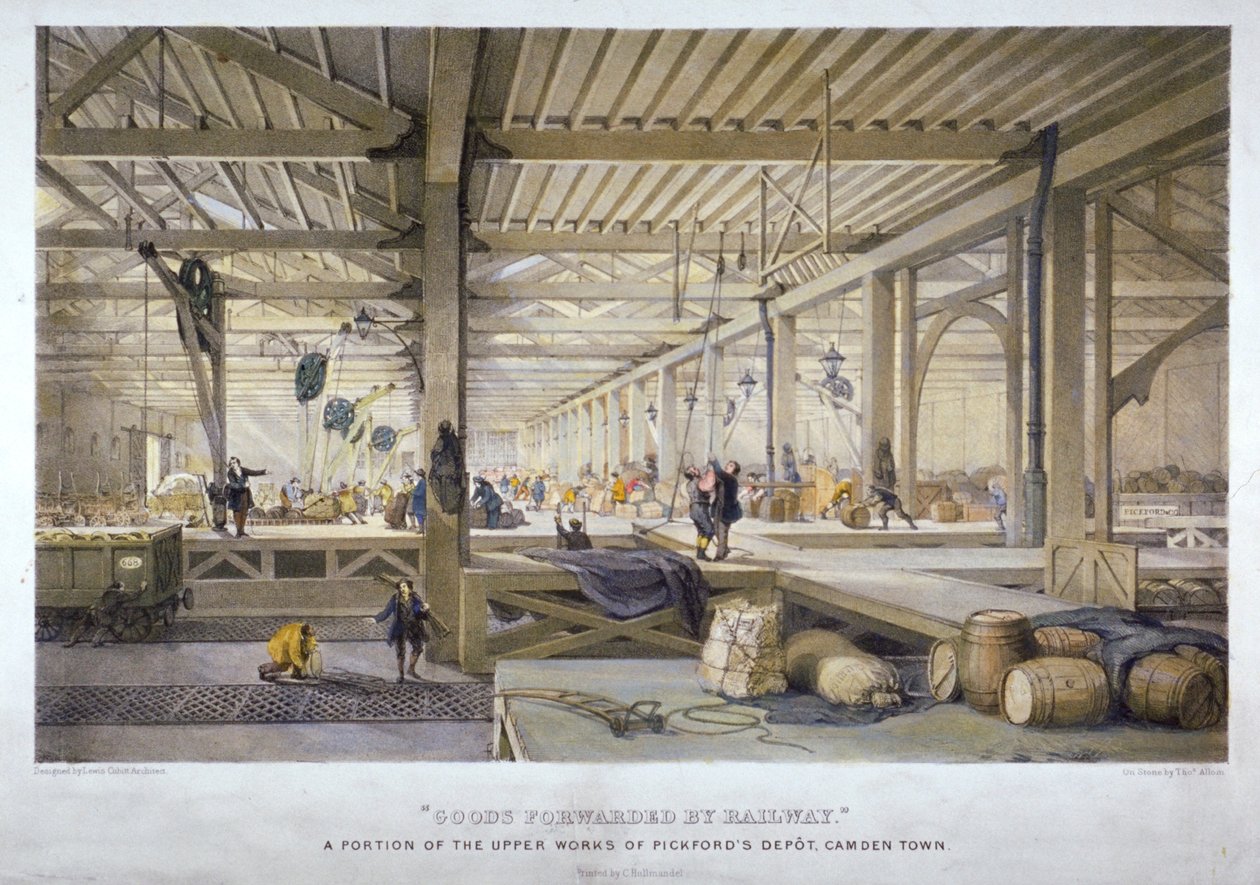 Merci spedite per ferrovia da Thomas Allom
