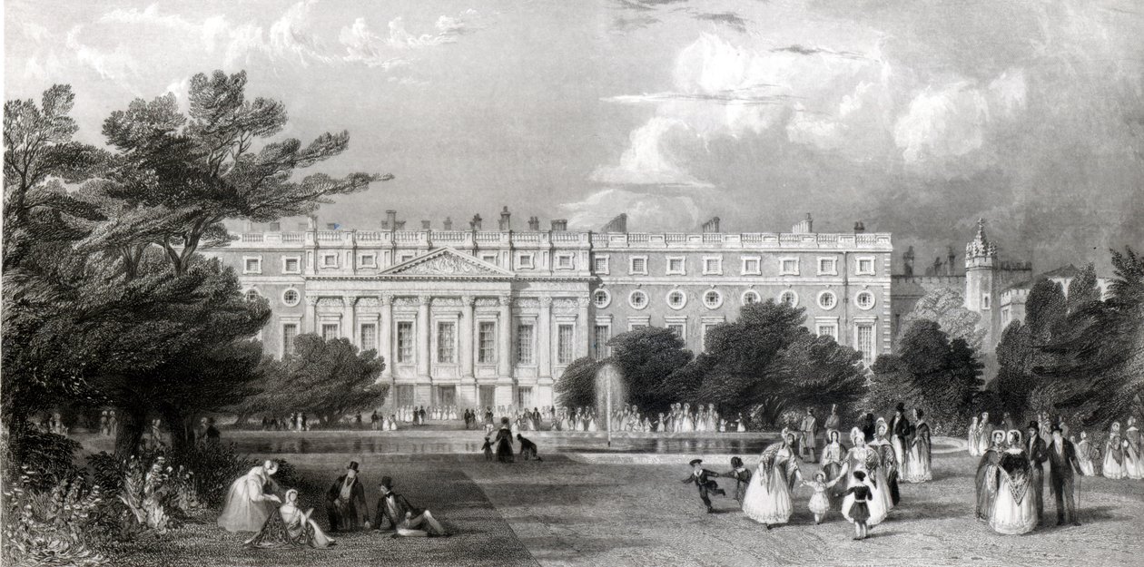Palazzo di Hampton Court da Thomas Allom