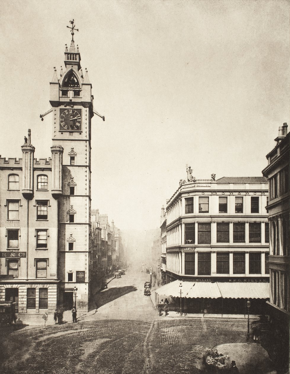 High Street vista da The Cross (n. 1) da Thomas Annan