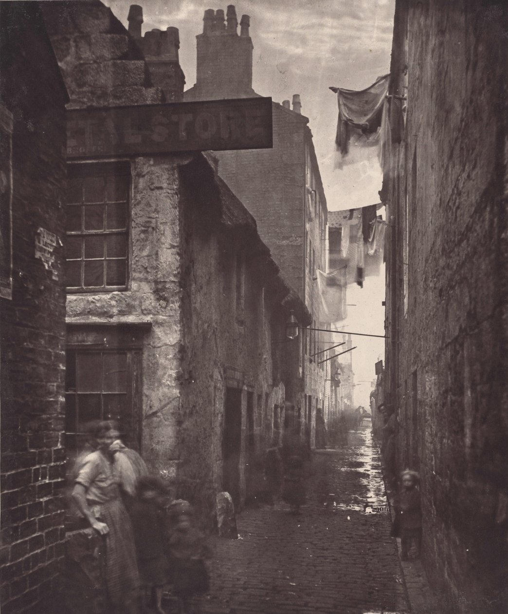 Vecchio vicolo, fuori High Street da Thomas Annan