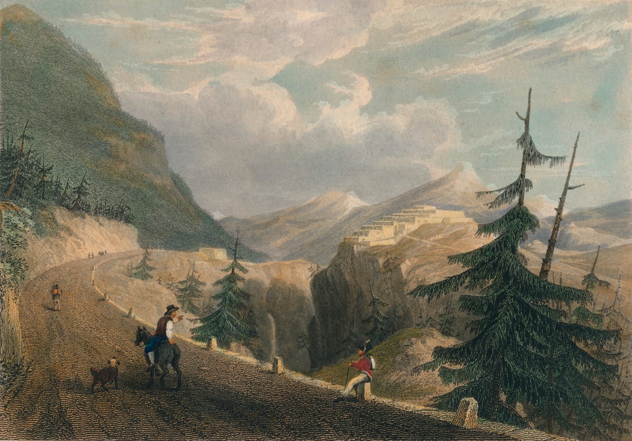 Forte Lesseillon, vicino a Bramante, 1827 da Thomas Barber