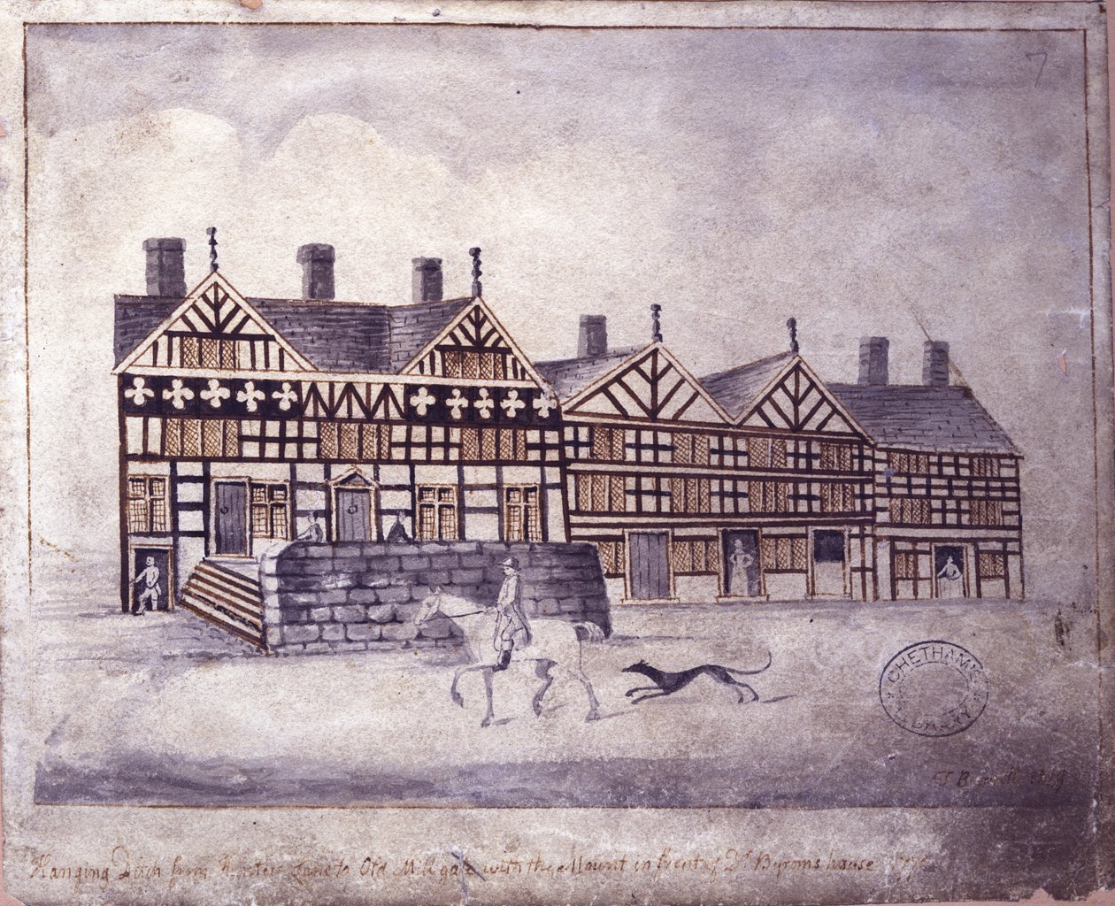 Hanging Ditch, Manchester, 1819 da Thomas Barritt