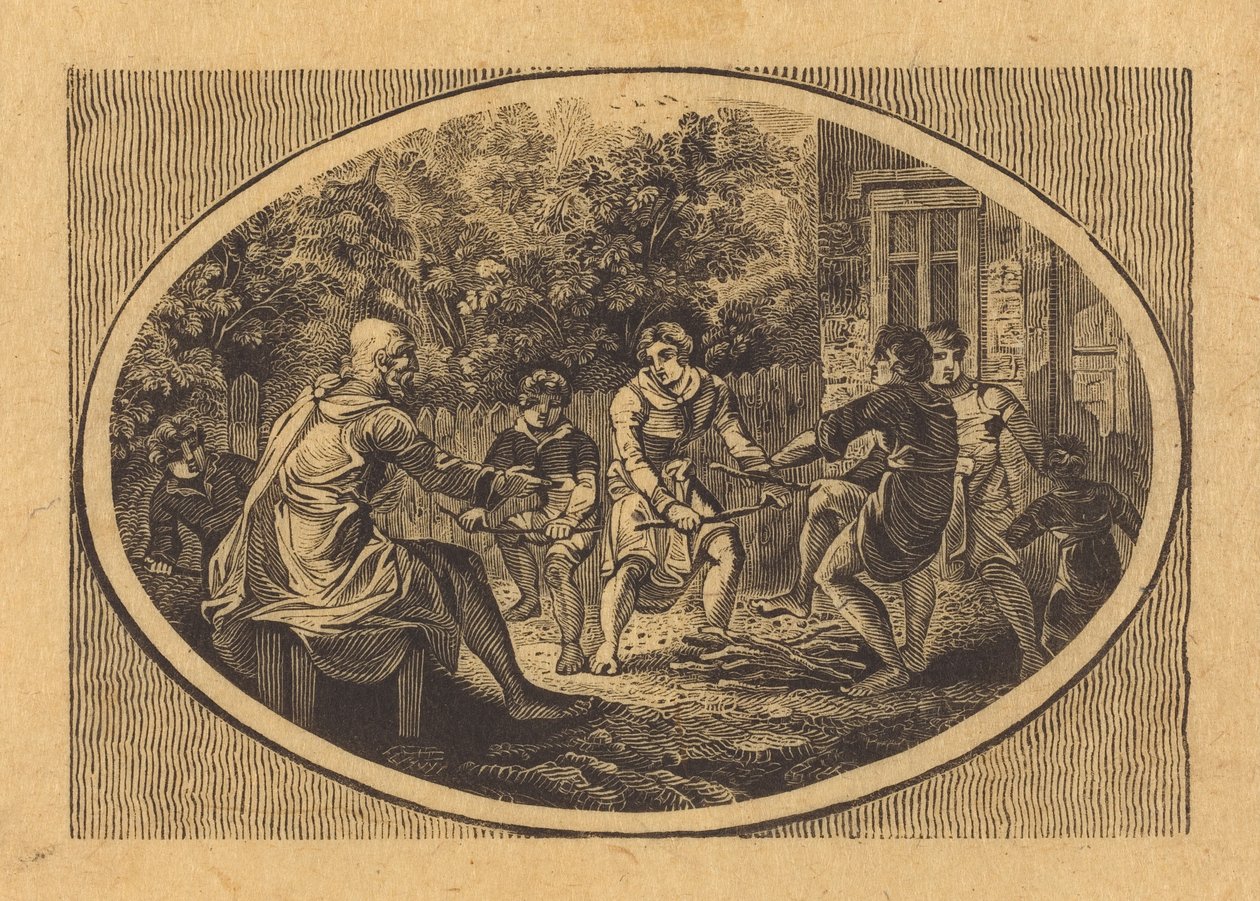 Der alte Mann und seine Söhne da Thomas Bewick