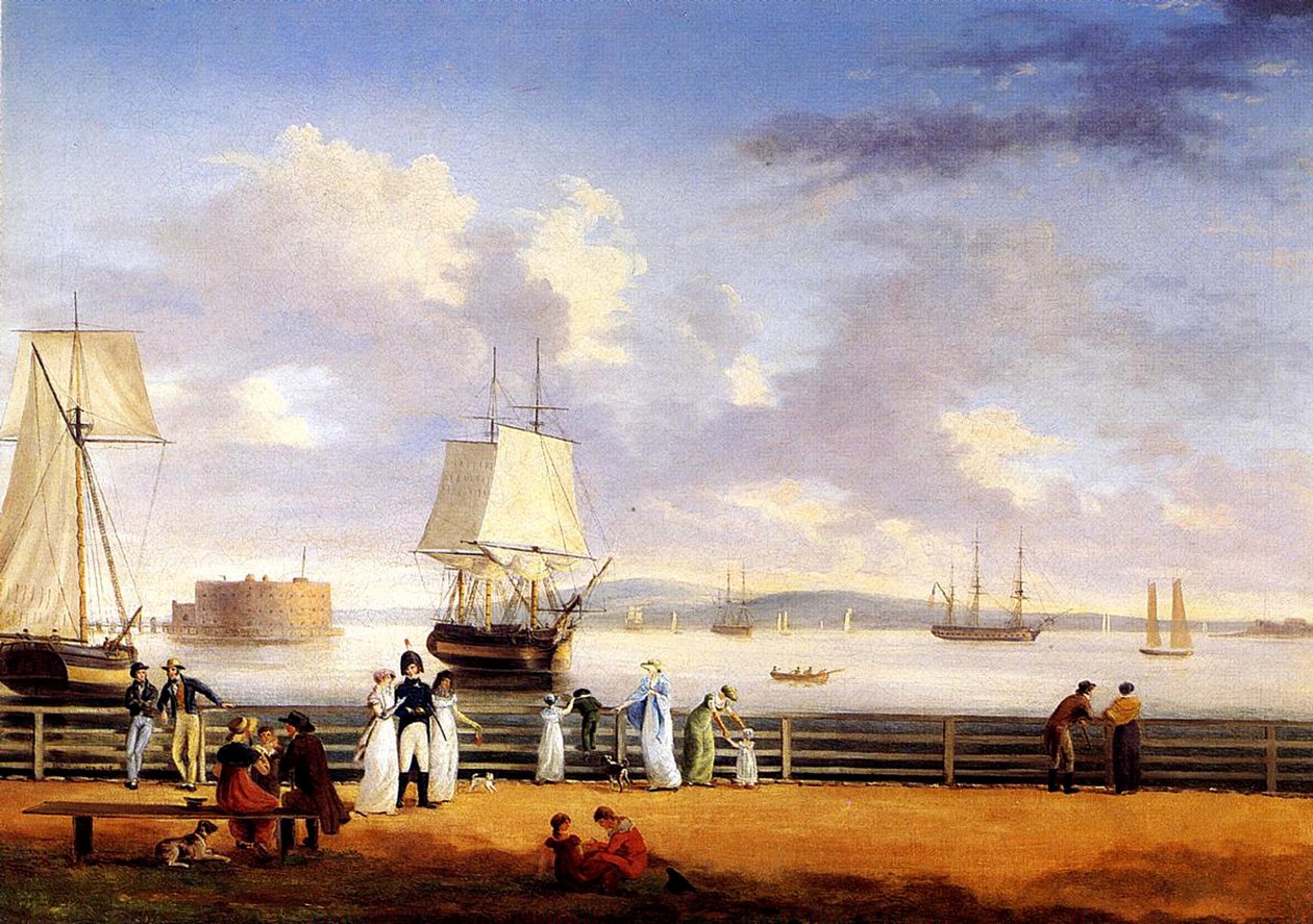 Porto di New York, c.1810 da Thomas Birch