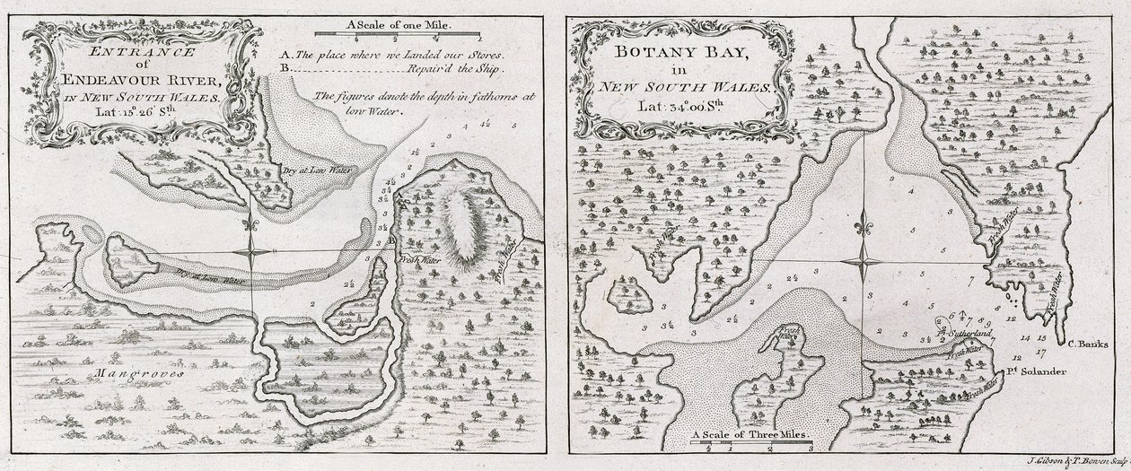Le carte del Capitano James Cook dell