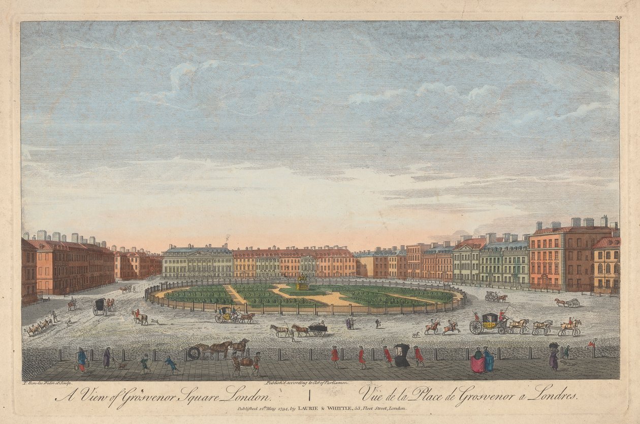 Veduta di Grosvenor Square, Londra da Thomas Bowles
