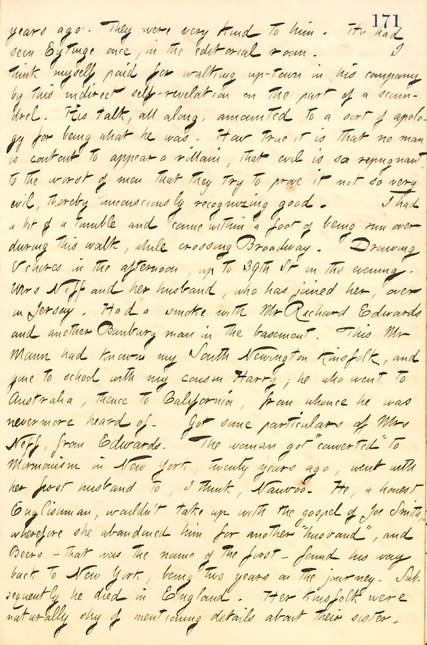 Diari di Thomas Butler Gunn - Volume 10, pagina 192, 20 aprile 1859 da Thomas Butler Gunn