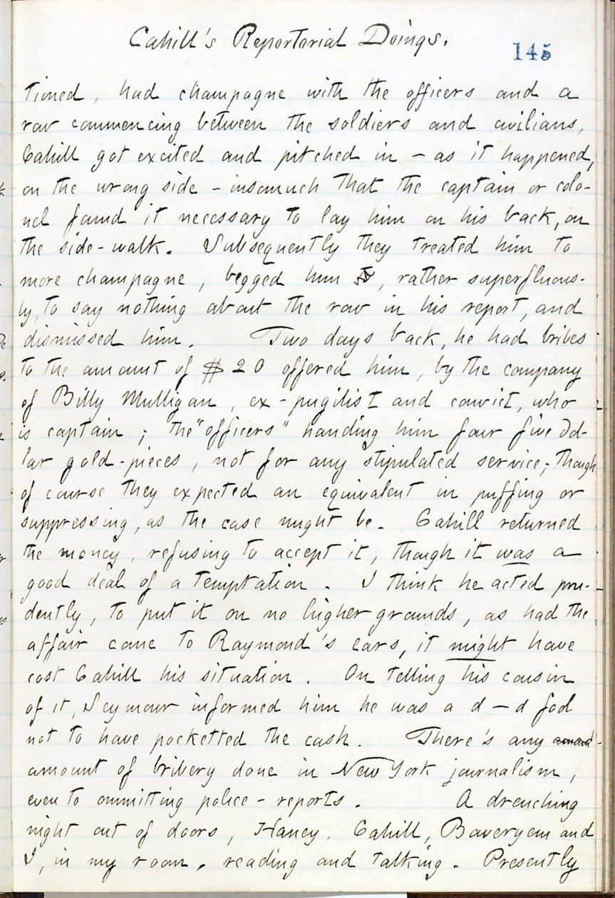 Diari di Thomas Butler Gunn - Volume 16, pagina 166, 10 maggio 1861 da Thomas Butler Gunn